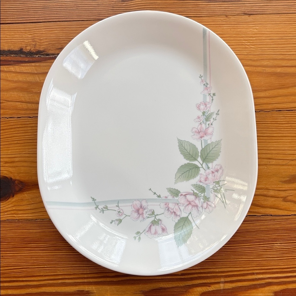 Vintage Large 12 Inch Serving Piece Corning Corelle Platter Pattern "Veranda" - Picture 5 of 5